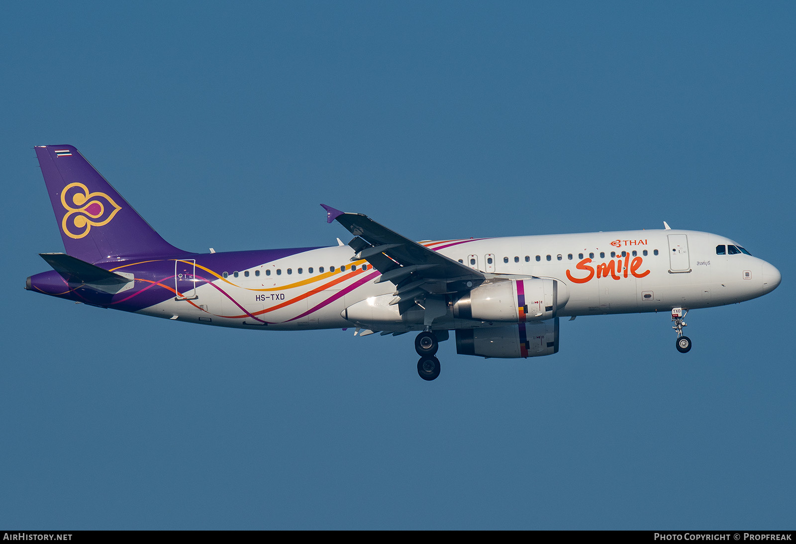 Aircraft Photo of HS-TXD | Airbus A320-232 | Thai Smile | AirHistory.net #647598