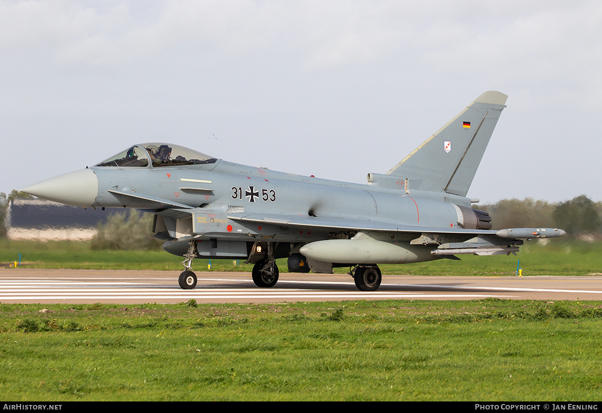 Aircraft Photo of 3153 | Eurofighter EF-2000 Typhoon S | Germany - Air Force | AirHistory.net #647622