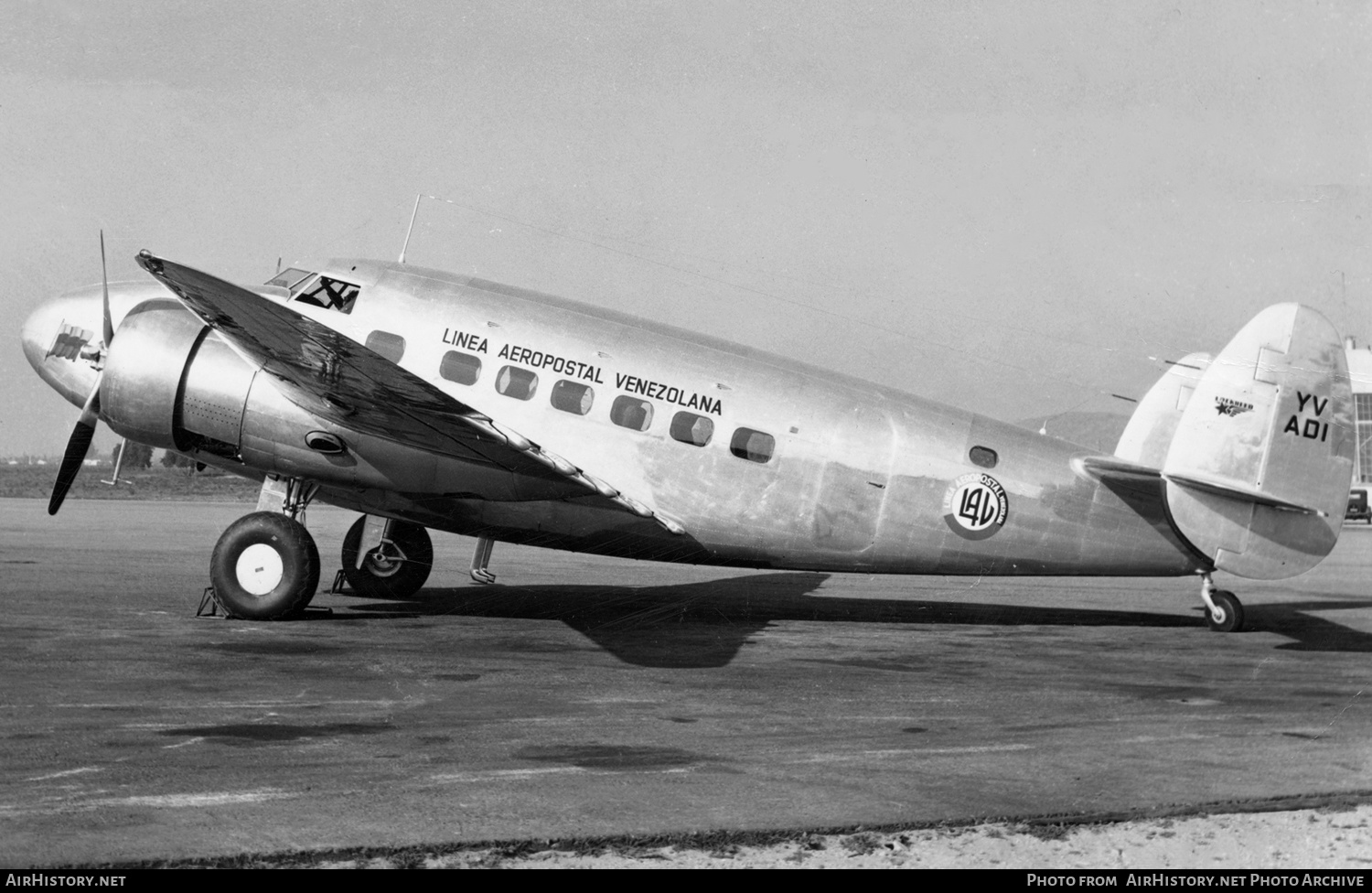 Aircraft Photo of YV-ADI | Lockheed 14-H2 Super Electra | Línea Aeropostal Venezolana | AirHistory.net #647650