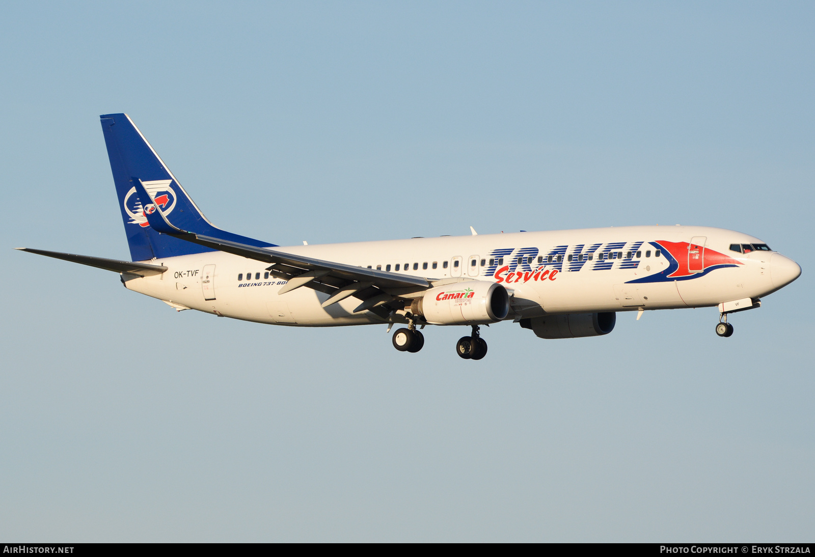 Aircraft Photo of OK-TVF | Boeing 737-8FH | Travel Service | AirHistory.net #647682