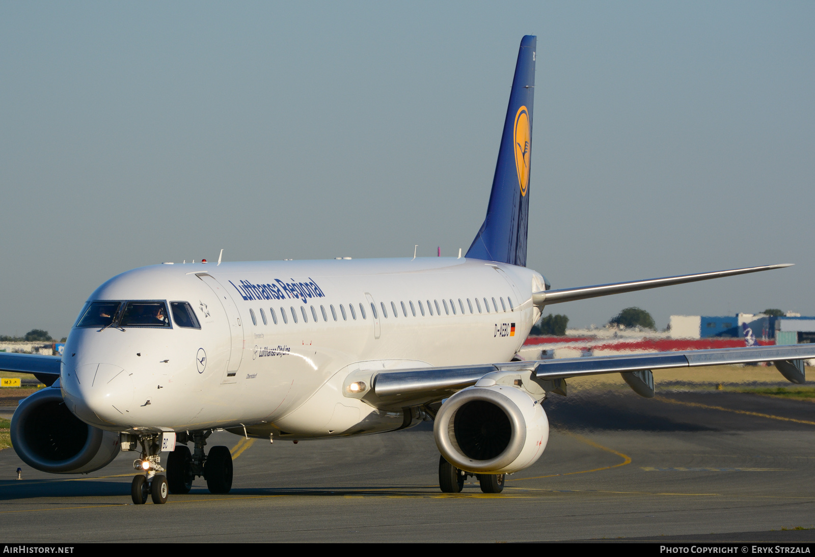 Aircraft Photo of D-AEBC | Embraer 195LR (ERJ-190-200LR) | Lufthansa Regional | AirHistory.net #647684