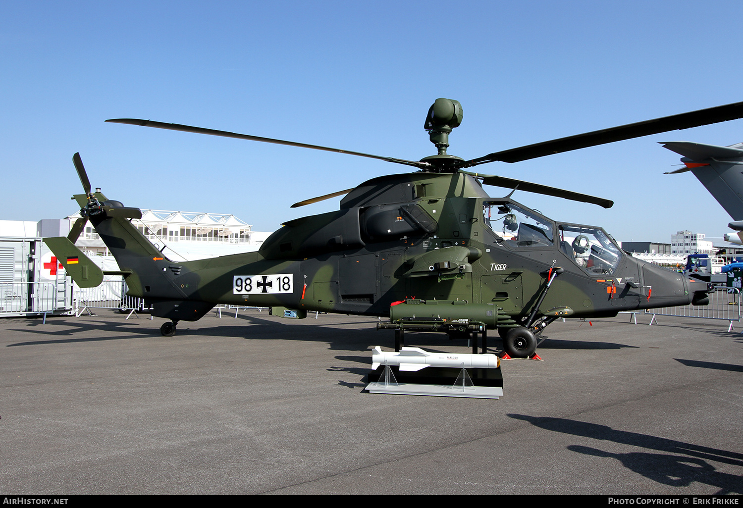 Aircraft Photo of 9818 | Eurocopter EC-665 Tiger UHT | Germany - Air Force | AirHistory.net #647745