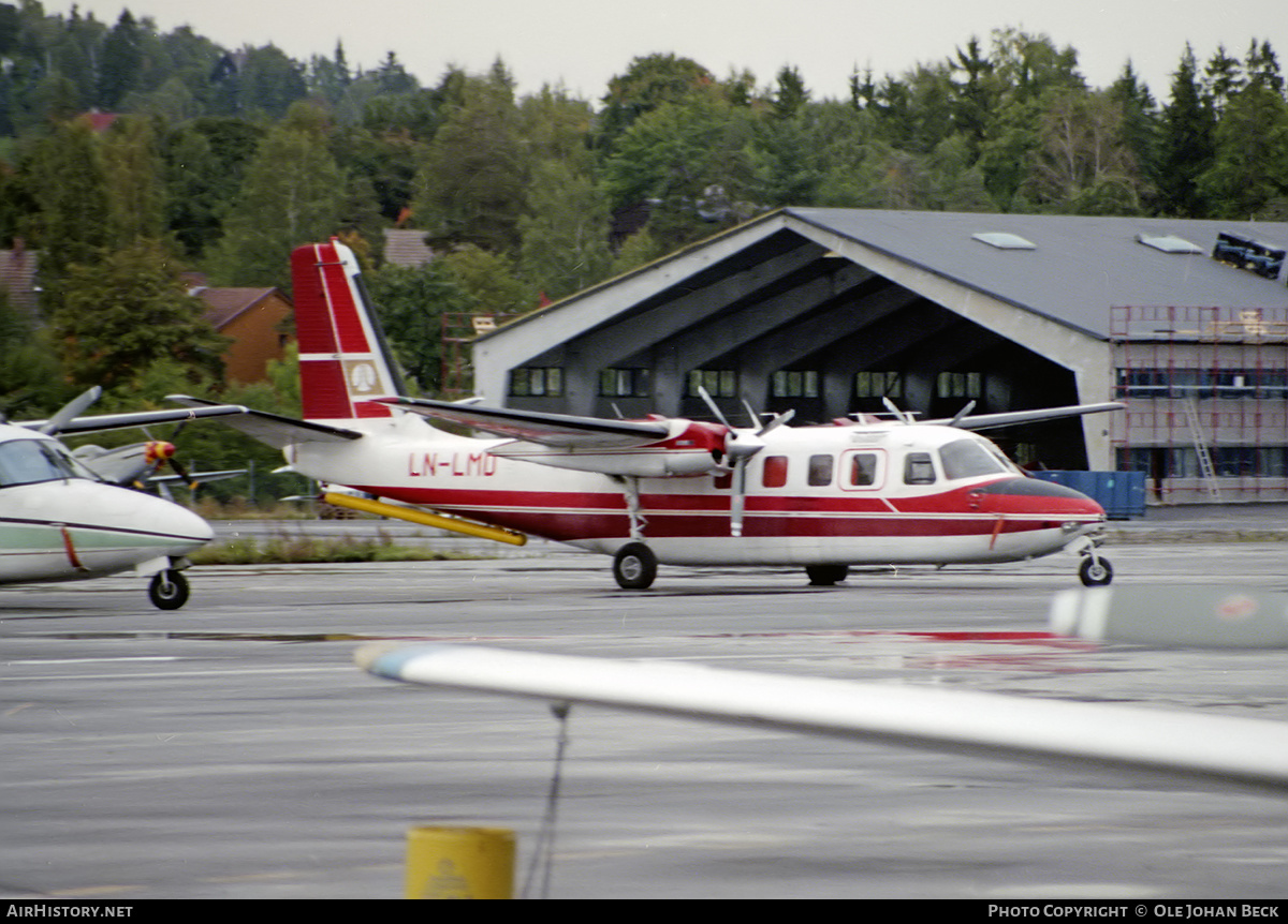 Aircraft Photo of LN-LMD | Aero Commander 680FL Grand Commander | FW - Fjellanger Widerøe | AirHistory.net #647766