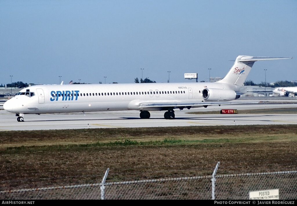 Aircraft Photo of N957AS | McDonnell Douglas MD-82 (DC-9-82) | Spirit Airlines | AirHistory.net #647784