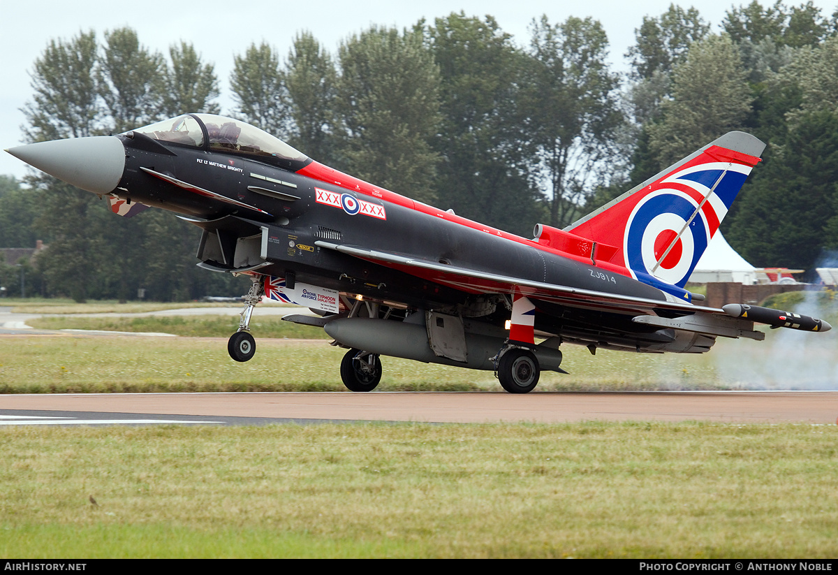 Aircraft Photo of ZJ914 | Eurofighter EF-2000 Typhoon FGR4 | UK - Air Force | AirHistory.net #647823