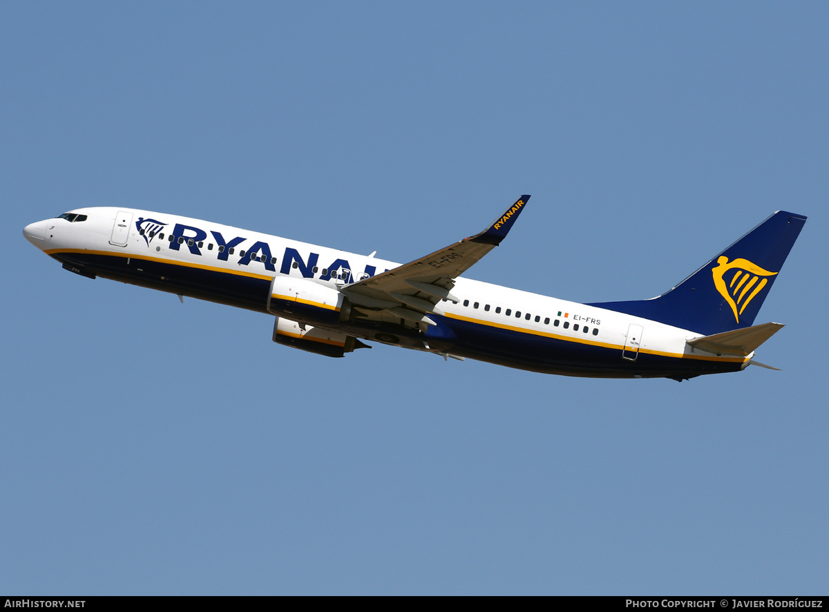 Aircraft Photo of EI-FRS | Boeing 737-8AS | Ryanair | AirHistory.net #647839