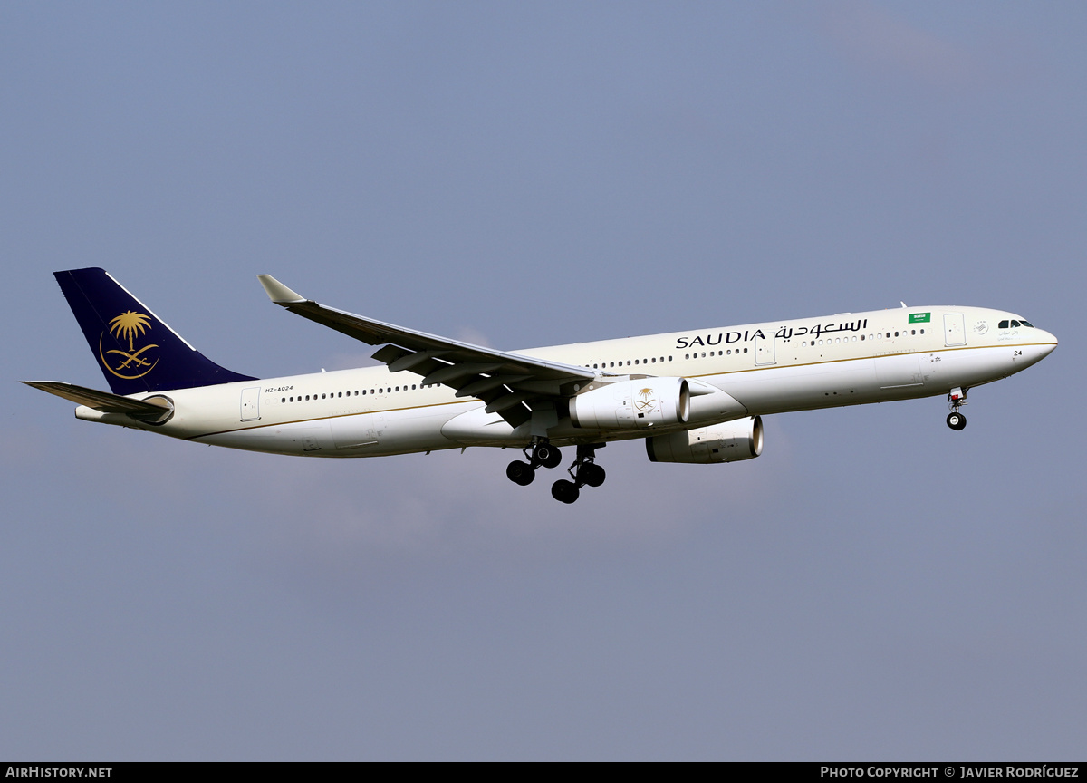Aircraft Photo of HZ-AQ24 | Airbus A330-343E | Saudia - Saudi Arabian Airlines | AirHistory.net #647841