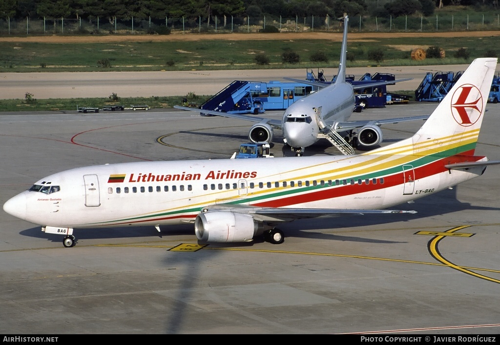 Aircraft Photo of LY-BAG | Boeing 737-382 | Lithuanian Airlines | AirHistory.net #647856