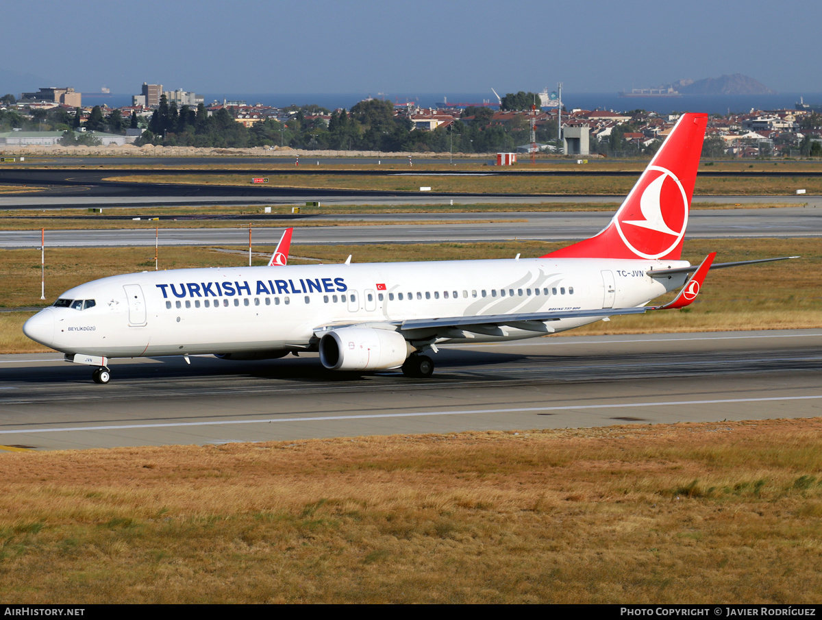 Aircraft Photo of TC-JVN | Boeing 737-8F2 | Turkish Airlines | AirHistory.net #647861