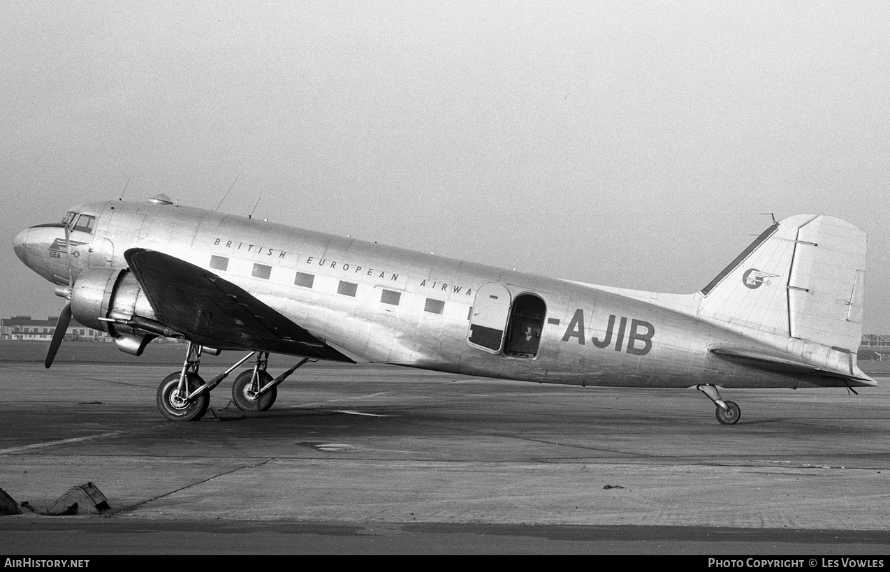 Aircraft Photo of G-AJIB | Douglas C-47A Dakota Mk.3 | BEA - British European Airways | AirHistory.net #647874