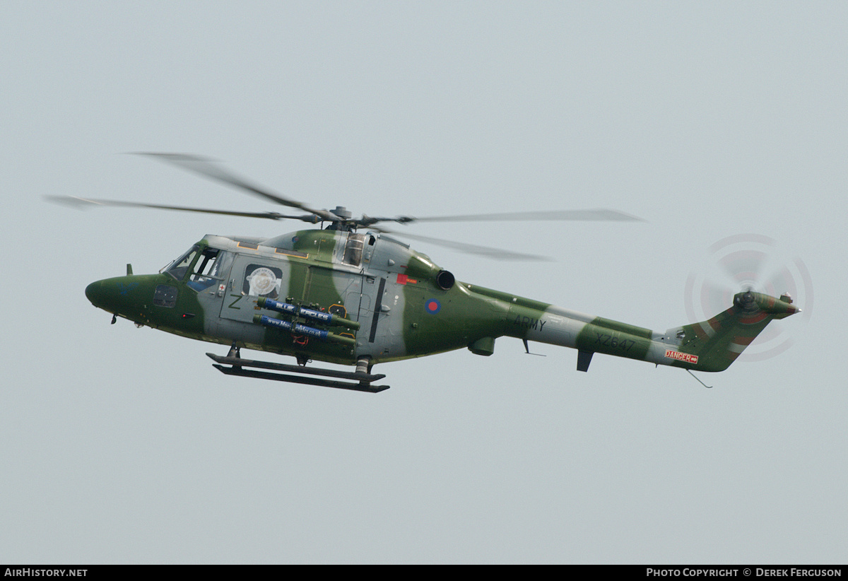 Aircraft Photo of XZ647 | Westland WG-13 Lynx AH7 | UK - Army | AirHistory.net #647892