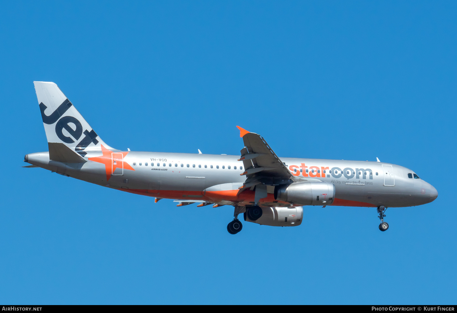 Aircraft Photo of VH-VGQ | Airbus A320-232 | Jetstar Airways | AirHistory.net #647979