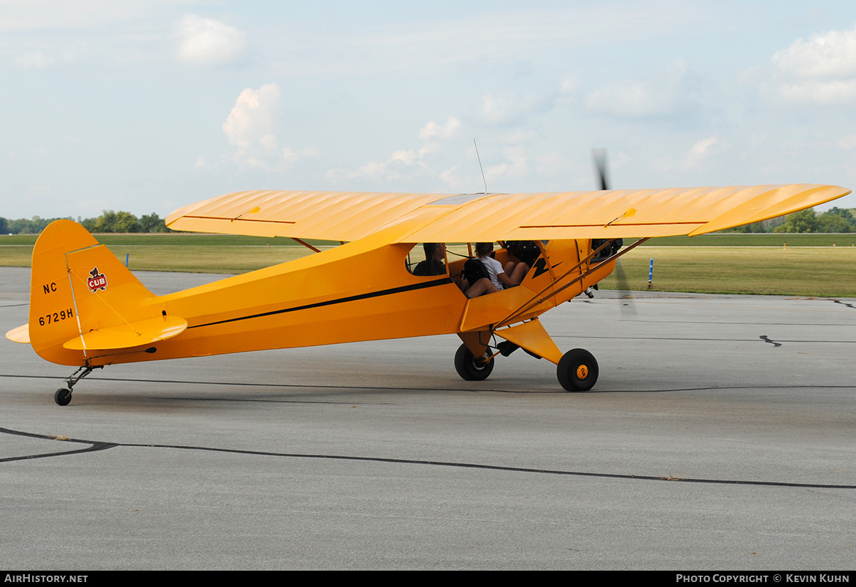Aircraft Photo of N6729H / NC6729H | Piper J-3C-65 Cub | AirHistory.net #648012