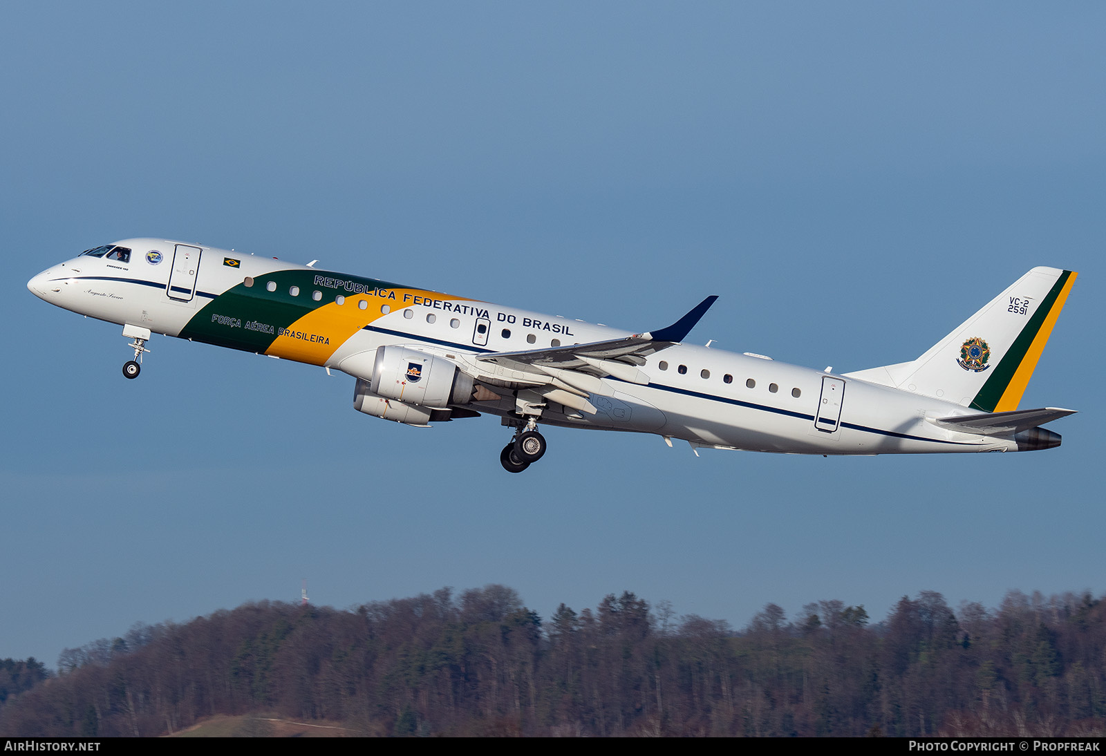 Aircraft Photo of 2591 | Embraer VC-2 (ERJ-190-100AR) | Brazil - Air Force | AirHistory.net #648047