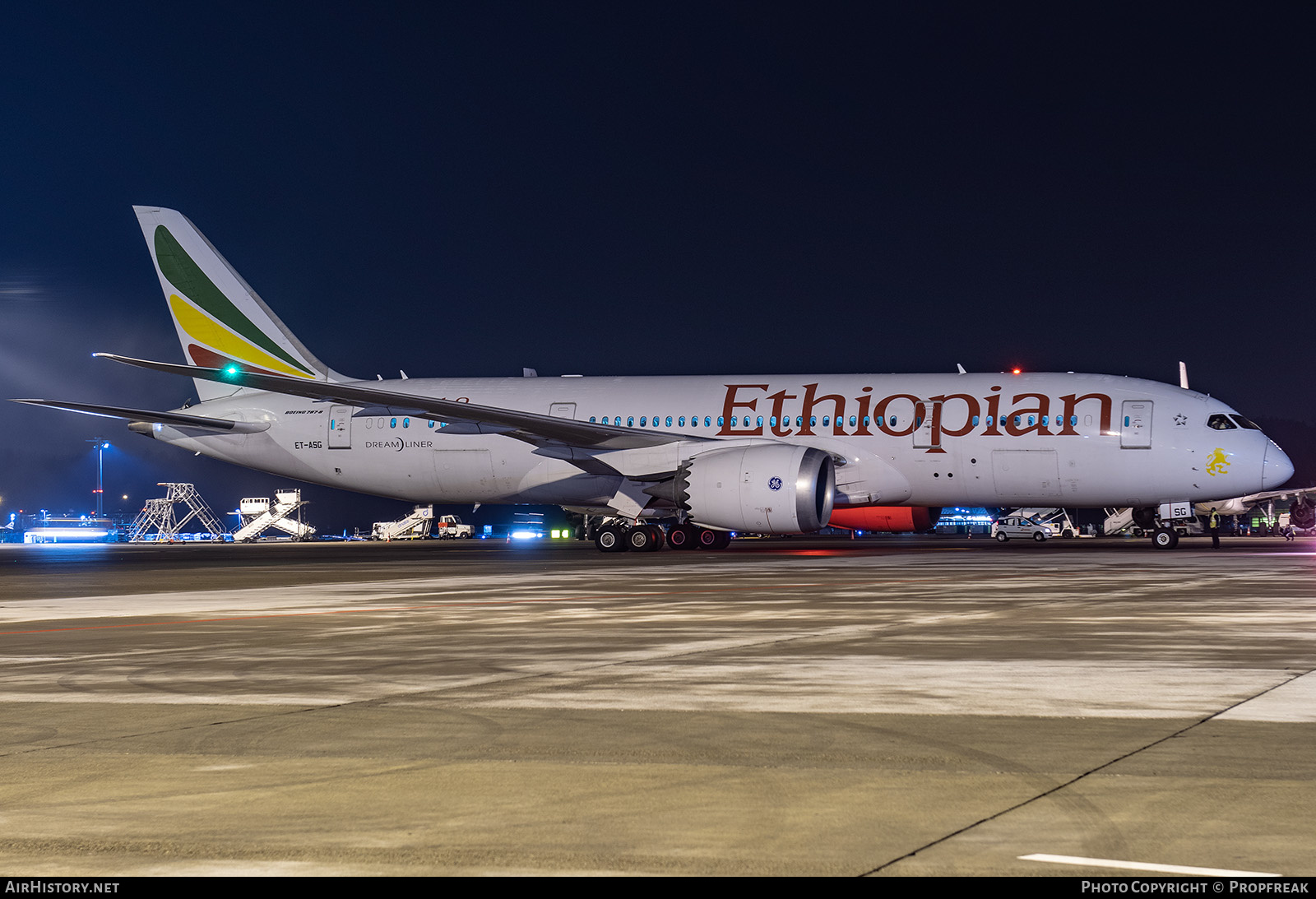 Aircraft Photo of ET-ASG | Boeing 787-8 Dreamliner | Ethiopian Airlines | AirHistory.net #648076