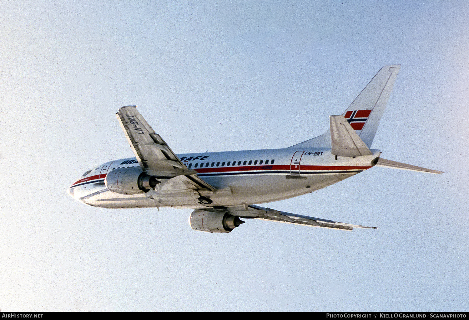 Aircraft Photo of LN-BRT | Boeing 737-505 | Braathens SAFE | AirHistory.net #648085