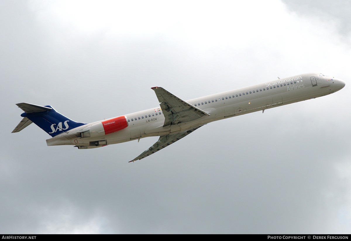 Aircraft Photo of LN-ROW | McDonnell Douglas MD-82 (DC-9-82) | Scandinavian Airlines - SAS | AirHistory.net #648096