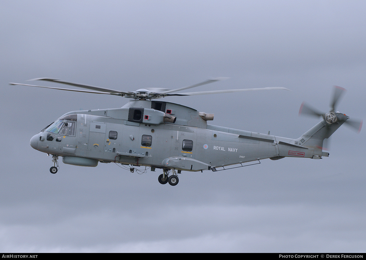 Aircraft Photo of ZH827 | EHI EH101-111 Merlin HM1 | UK - Navy | AirHistory.net #648100