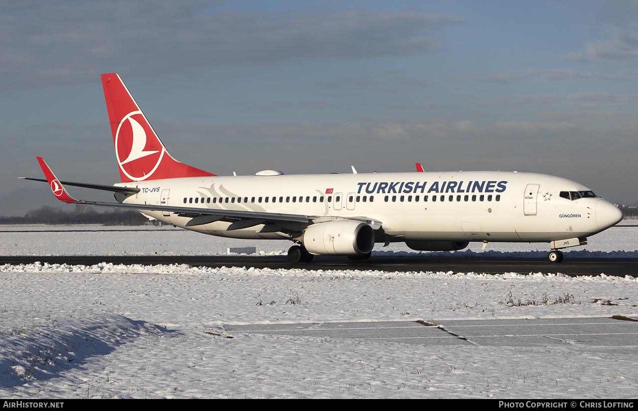 Aircraft Photo of TC-JVS | Boeing 737-8F2 | Turkish Airlines | AirHistory.net #648116