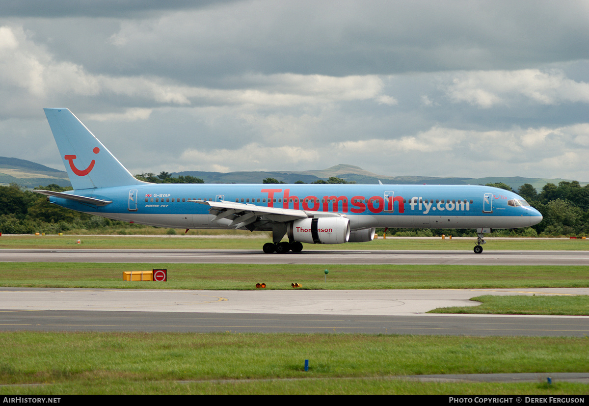 Aircraft Photo of G-BYAP | Boeing 757-204 | Thomsonfly | AirHistory.net #648161