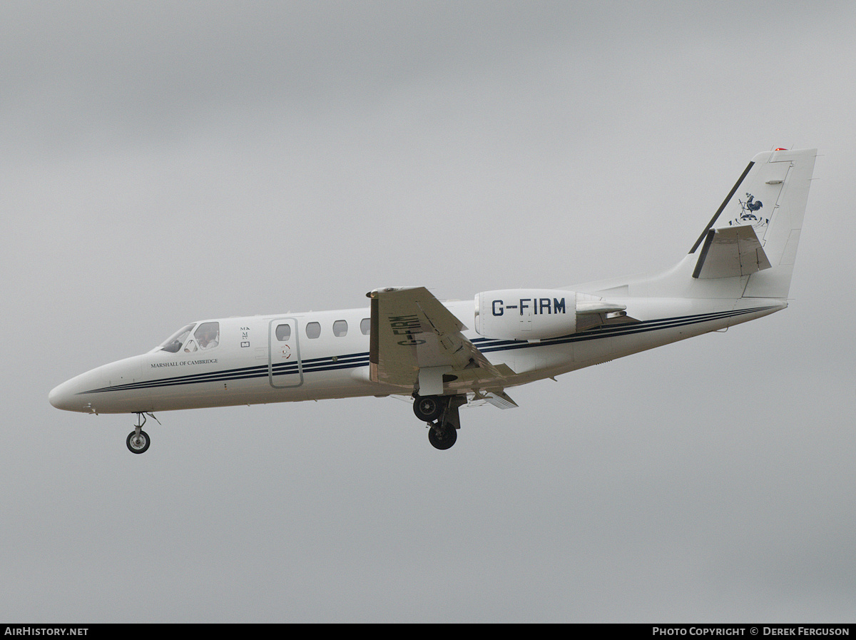Aircraft Photo of G-FIRM | Cessna 550 Citation Bravo | Marshall of Cambridge | AirHistory.net #648170