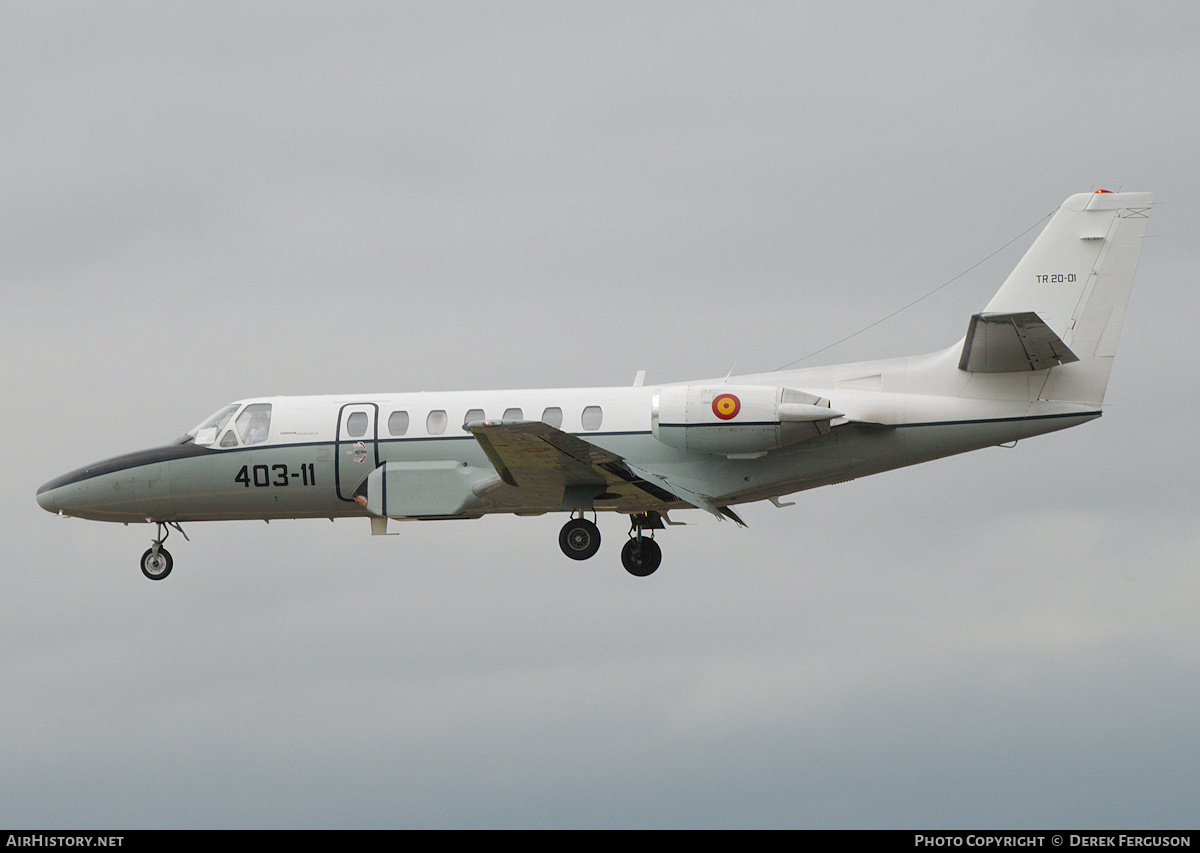 Aircraft Photo of TR20-01 | Cessna 560 Citation V | Spain - Air Force | AirHistory.net #648172