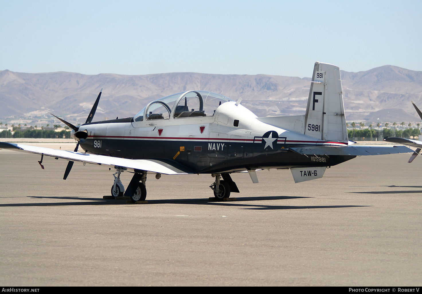 Aircraft Photo of 165981 | Beechcraft T-6A Texan II | USA - Navy | AirHistory.net #648225