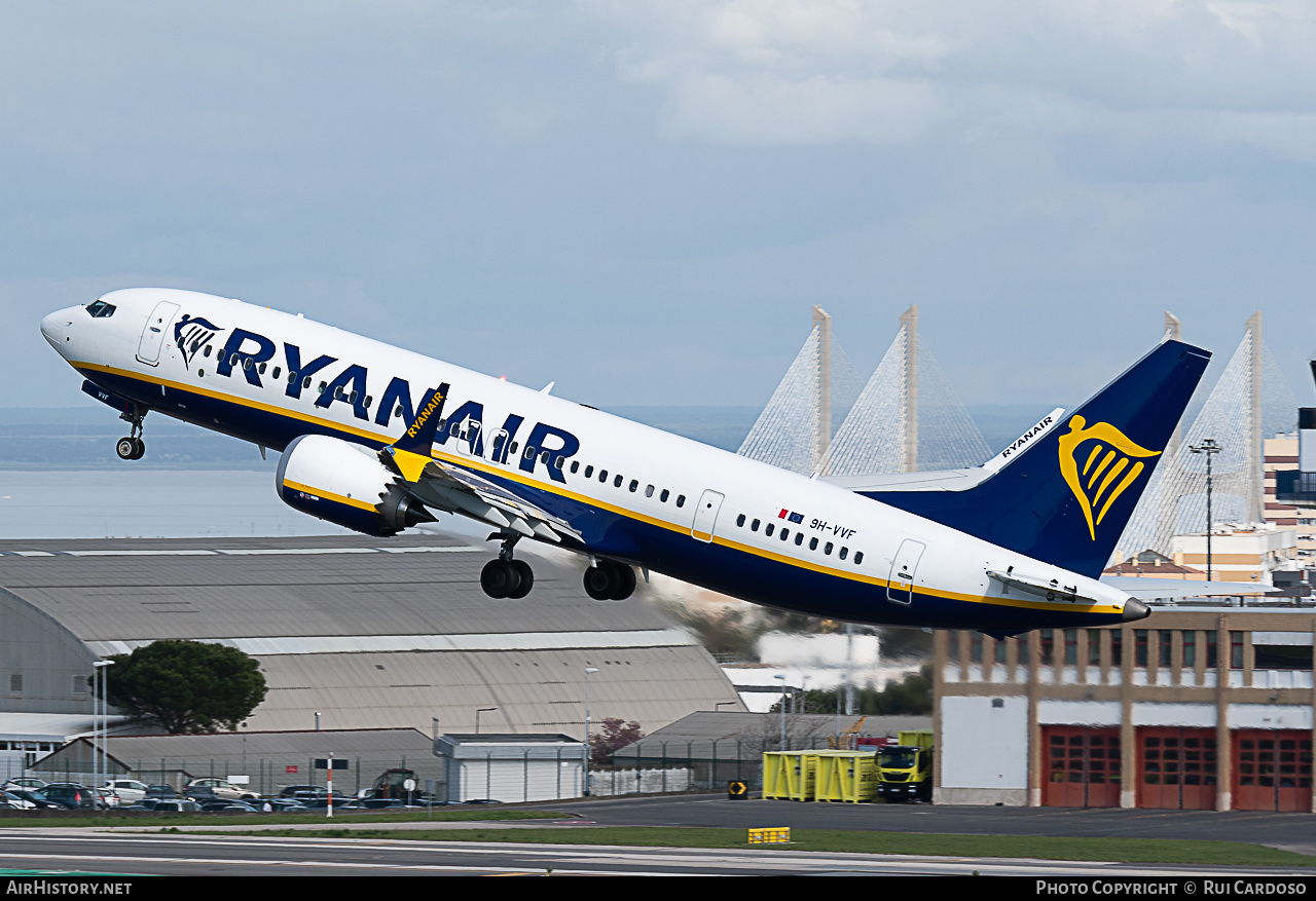 Aircraft Photo of 9H-VVF | Boeing 737-8200 Max 200 | Ryanair | AirHistory.net #648278