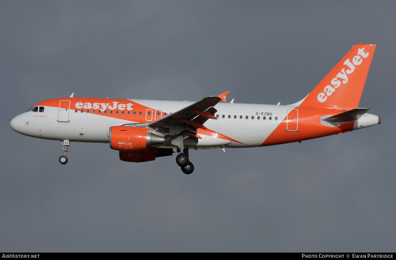 Aircraft Photo of G-EZBO | Airbus A319-111 | EasyJet | AirHistory.net #648306