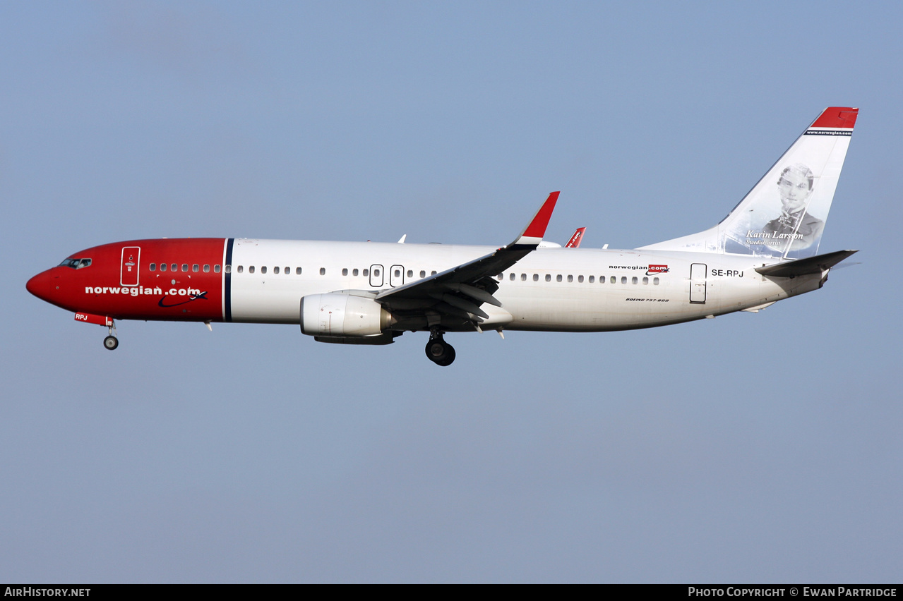 Aircraft Photo of SE-RPJ | Boeing 737-8JP | Norwegian | AirHistory.net #648369