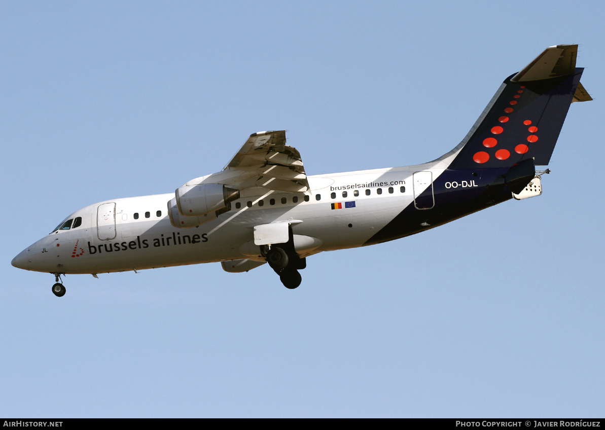 Aircraft Photo of OO-DJL | British Aerospace Avro 146-RJ85 | Brussels Airlines | AirHistory.net #648416