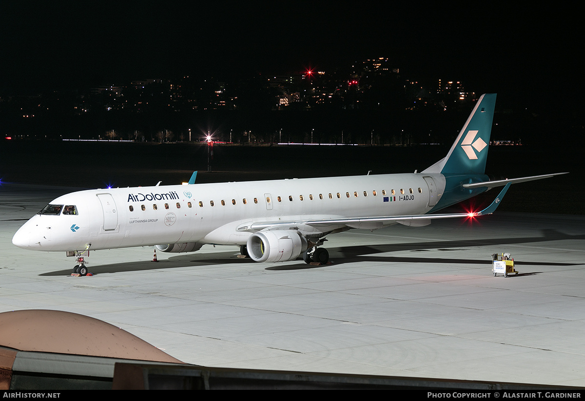 Aircraft Photo of I-ADJO | Embraer 195LR (ERJ-190-200LR) | Air Dolomiti | AirHistory.net #648557