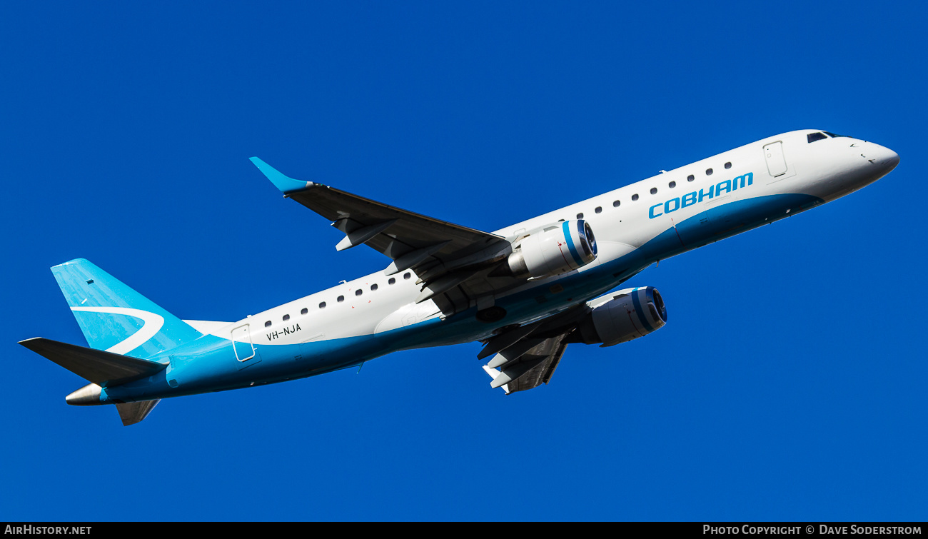 Aircraft Photo of VH-NJA | Embraer 190LR (ERJ-190-100LR) | Cobham Aviation Services | AirHistory.net #648577