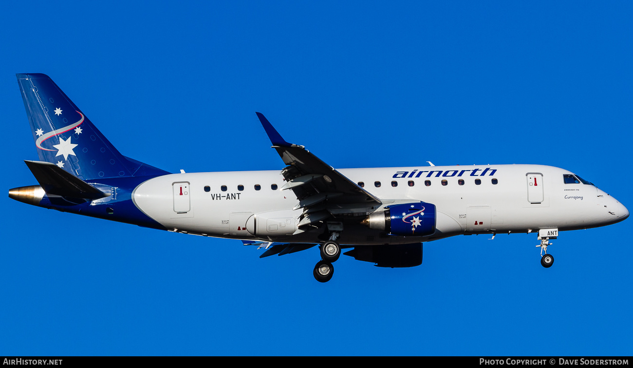 Aircraft Photo of VH-ANT | Embraer 170LR (ERJ-170-100LR) | Air North | AirHistory.net #648578