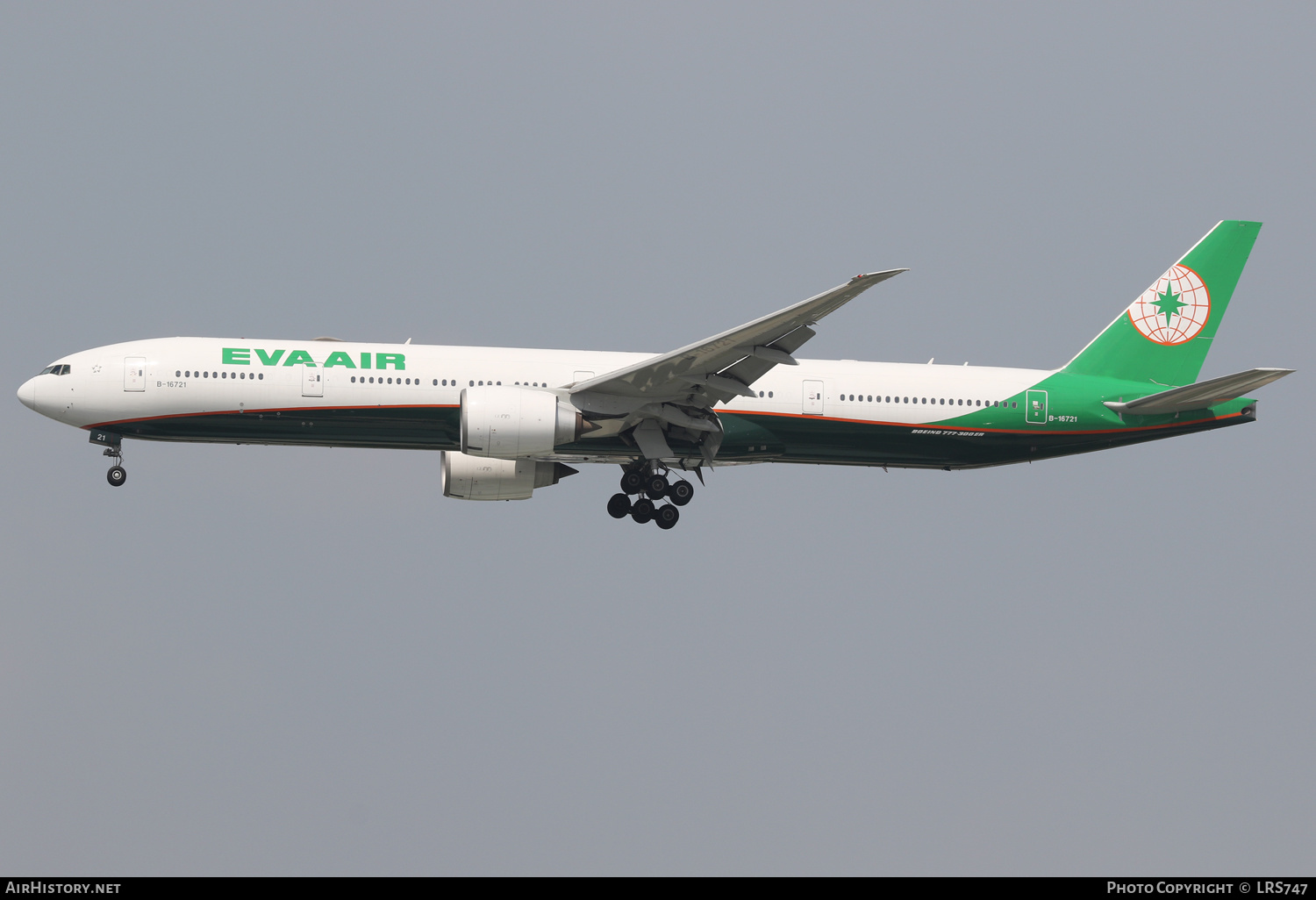 Aircraft Photo of B-16721 | Boeing 777-35E/ER | EVA Air | AirHistory.net #648614