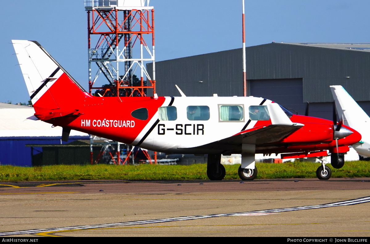 Aircraft Photo of G-SCIR | Piper PA-31-310 Navajo C/Colemill Panther Navajo | HM Coastguard | AirHistory.net #648653