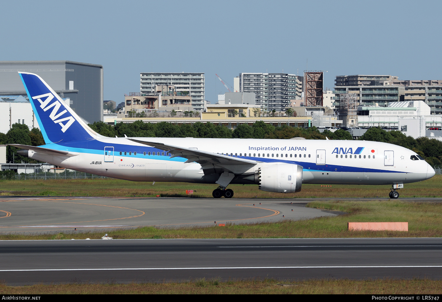 Aircraft Photo of JA811A | Boeing 787-8 Dreamliner | All Nippon Airways - ANA | AirHistory.net #648655
