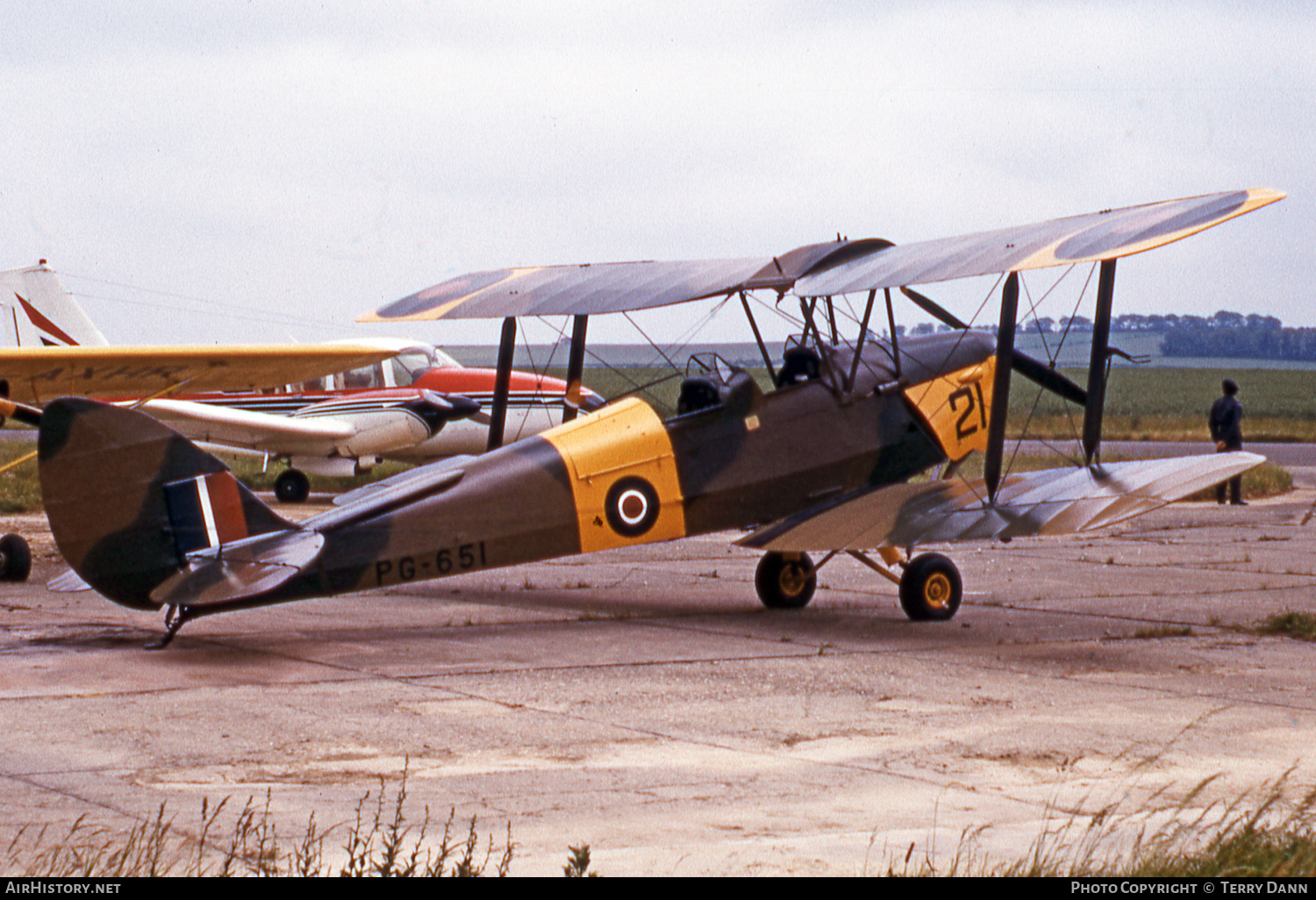 Aircraft Photo of G-AYUX / PG651 | De Havilland D.H. 82A Tiger Moth | UK - Air Force | AirHistory.net #648698
