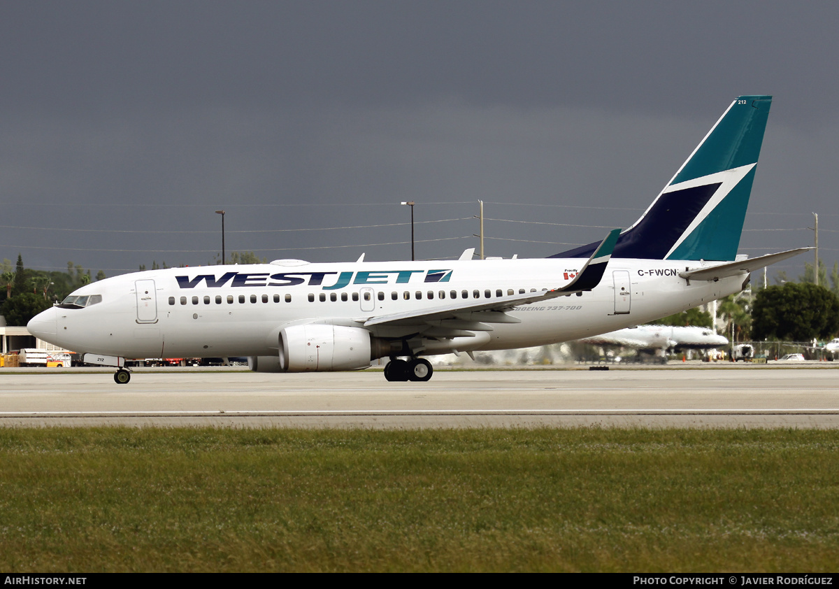 Aircraft Photo of C-FWCN | Boeing 737-7CT | WestJet | AirHistory.net #648700