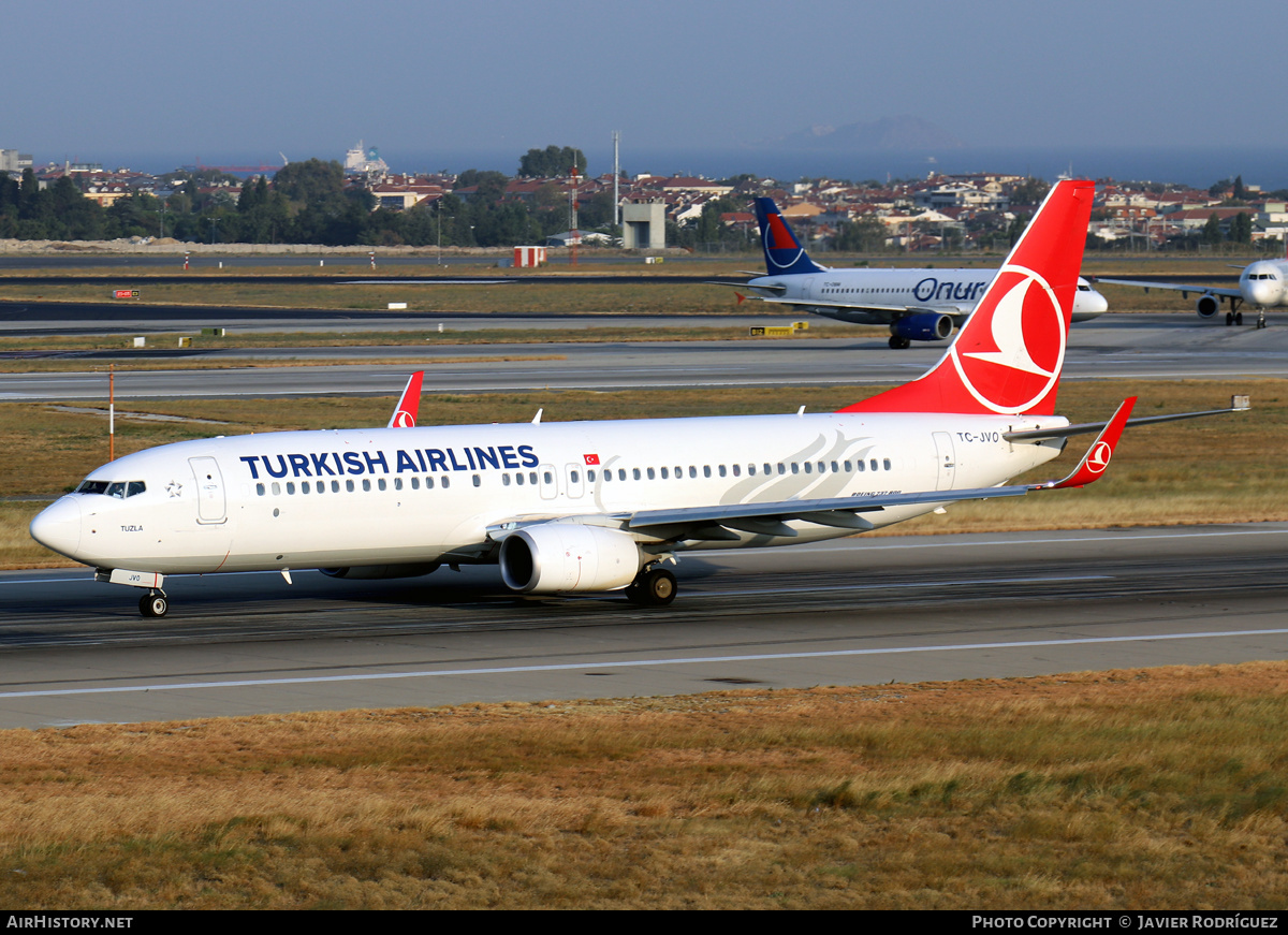 Aircraft Photo of TC-JVO | Boeing 737-8F2 | Turkish Airlines | AirHistory.net #648705