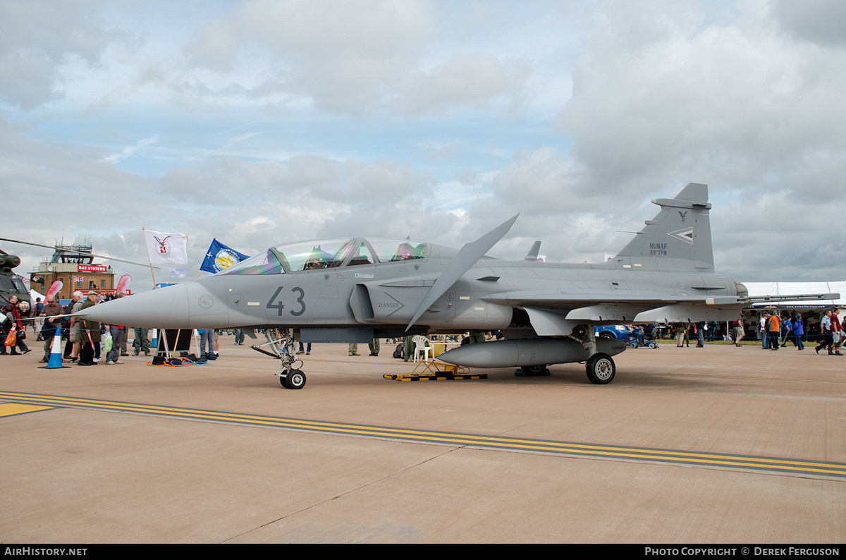 Aircraft Photo of 43 | Saab JAS 39D Gripen | Hungary - Air Force | AirHistory.net #648718