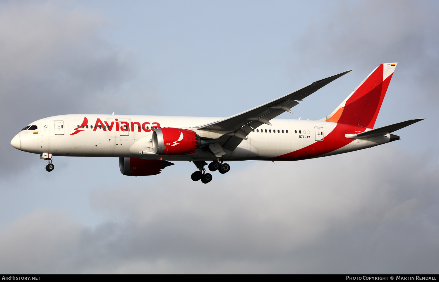 Aircraft Photo of N786AV | Boeing 787-8 Dreamliner | Avianca | AirHistory.net #648746