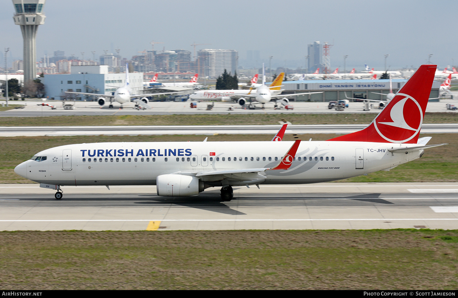 Aircraft Photo of TC-JHV | Boeing 737-8F2 | Turkish Airlines | AirHistory.net #648765