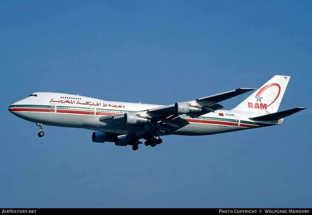 Aircraft Photo of CN-RME | Boeing 747-2B6BM | Royal Air Maroc - RAM | AirHistory.net #648769
