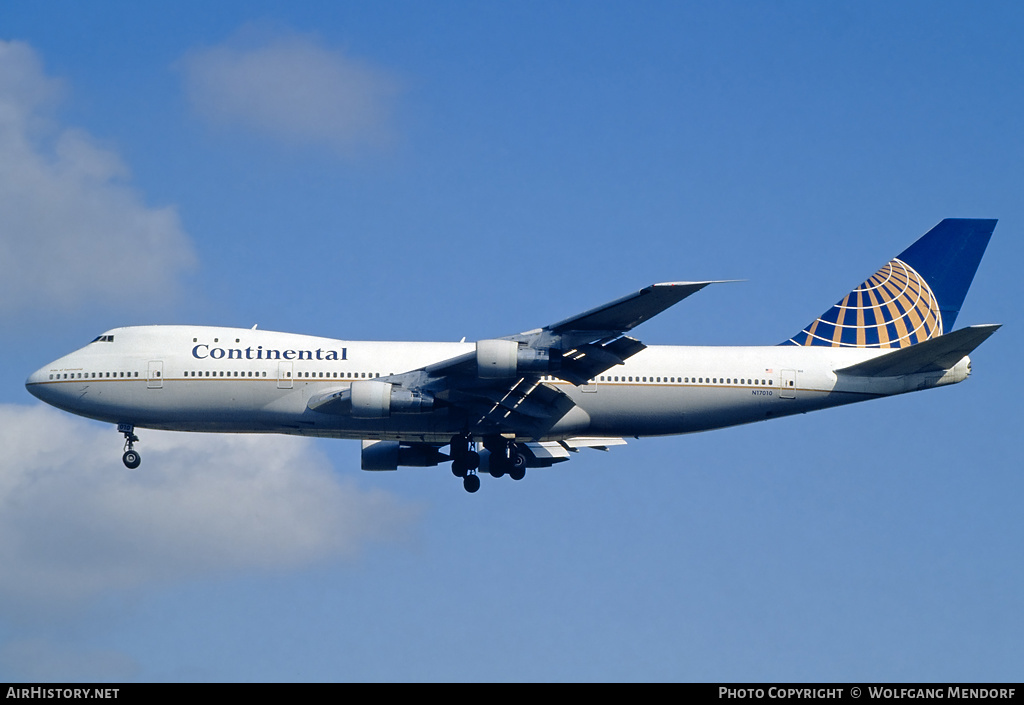 Aircraft Photo of N17010 | Boeing 747-143 | Continental Airlines | AirHistory.net #648824