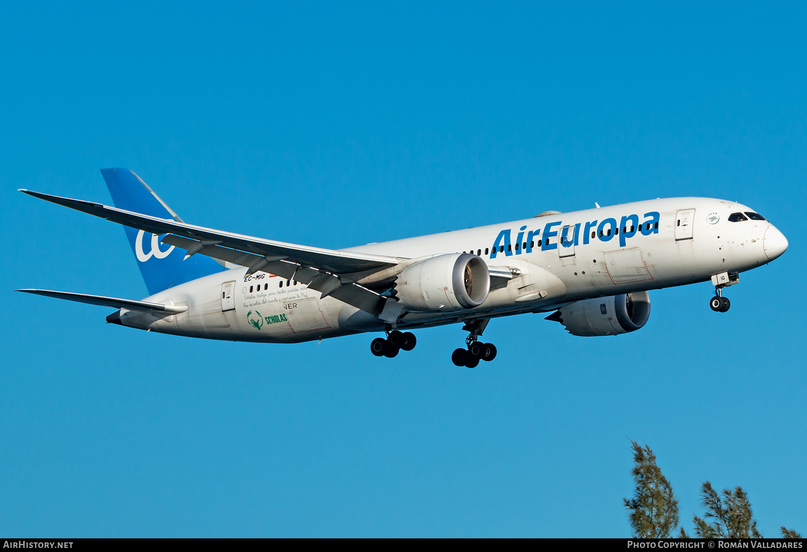 Aircraft Photo of EC-MIG | Boeing 787-8 Dreamliner | Air Europa | AirHistory.net #648859