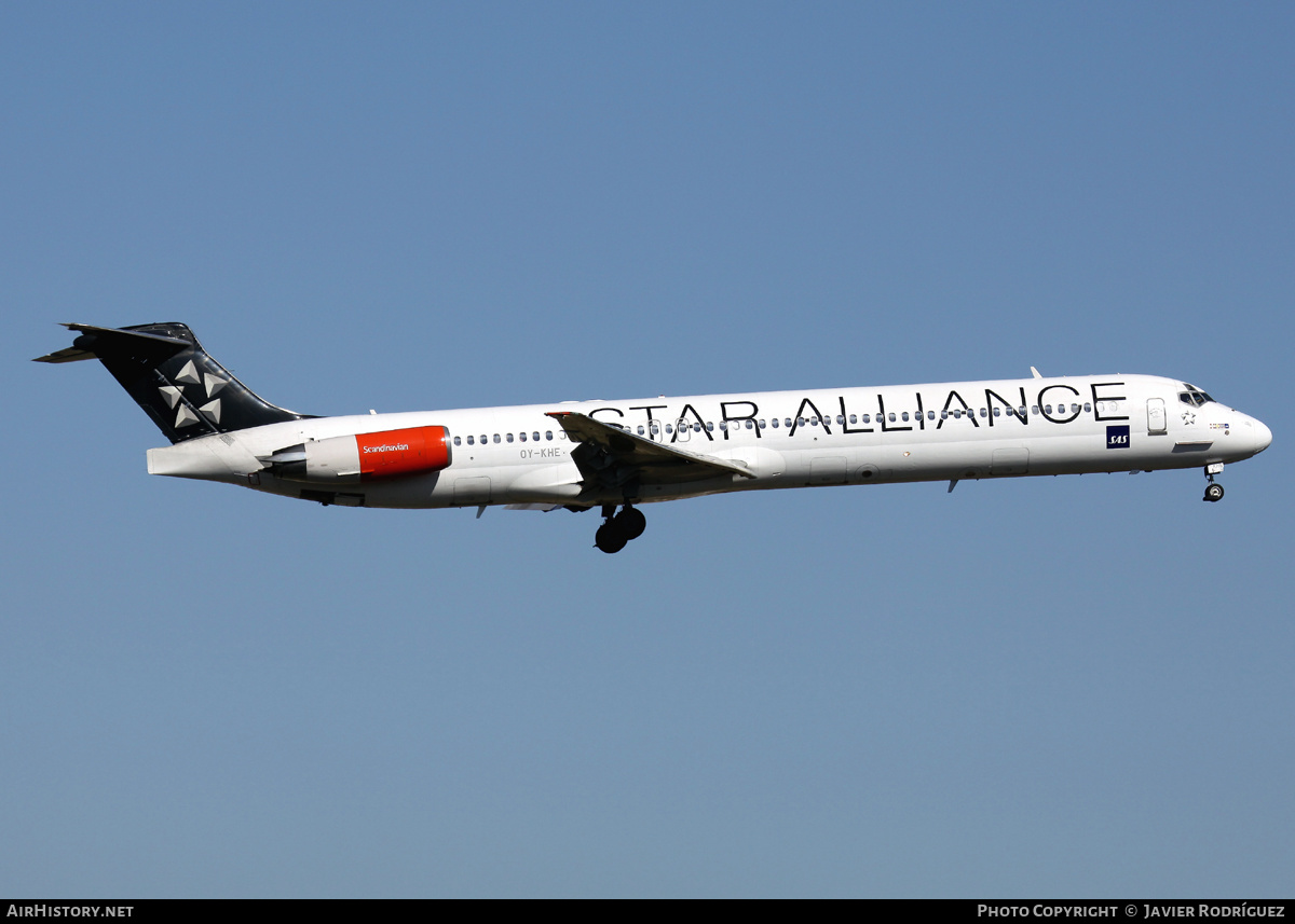 Aircraft Photo of OY-KHE | McDonnell Douglas MD-82 (DC-9-82) | Scandinavian Airlines - SAS | AirHistory.net #648862