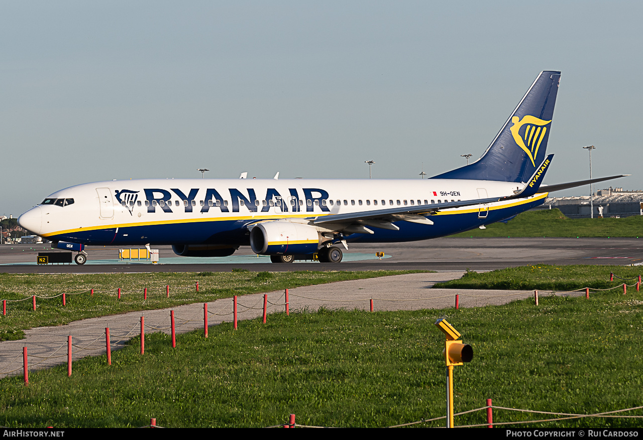 Aircraft Photo of 9H-QEN | Boeing 737-800 | Ryanair | AirHistory.net #648915