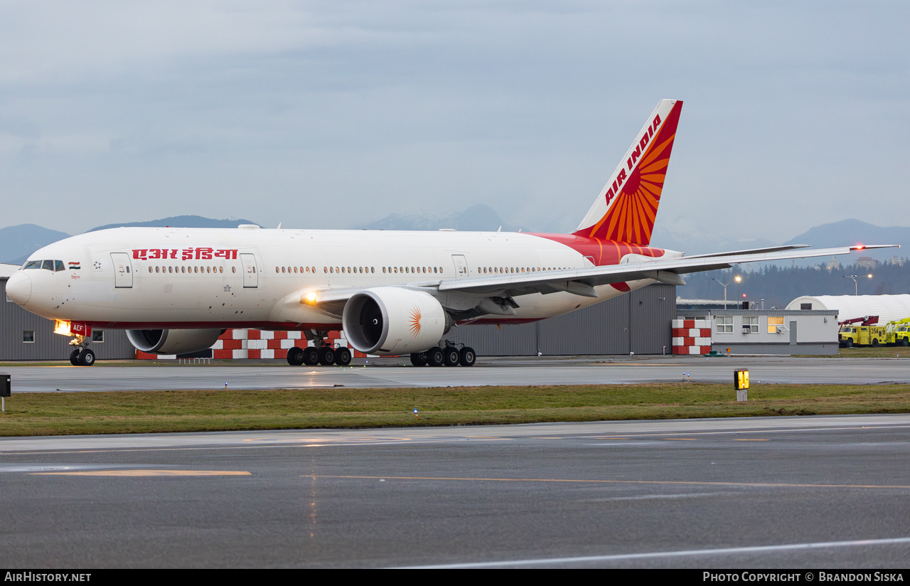 Aircraft Photo of VT-AEF | Boeing 777-232/LR | Air India | AirHistory.net #648924