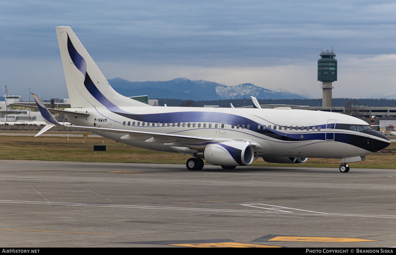 Aircraft Photo of M-NWVM | Boeing 737-700 BBJ | AirHistory.net #648932